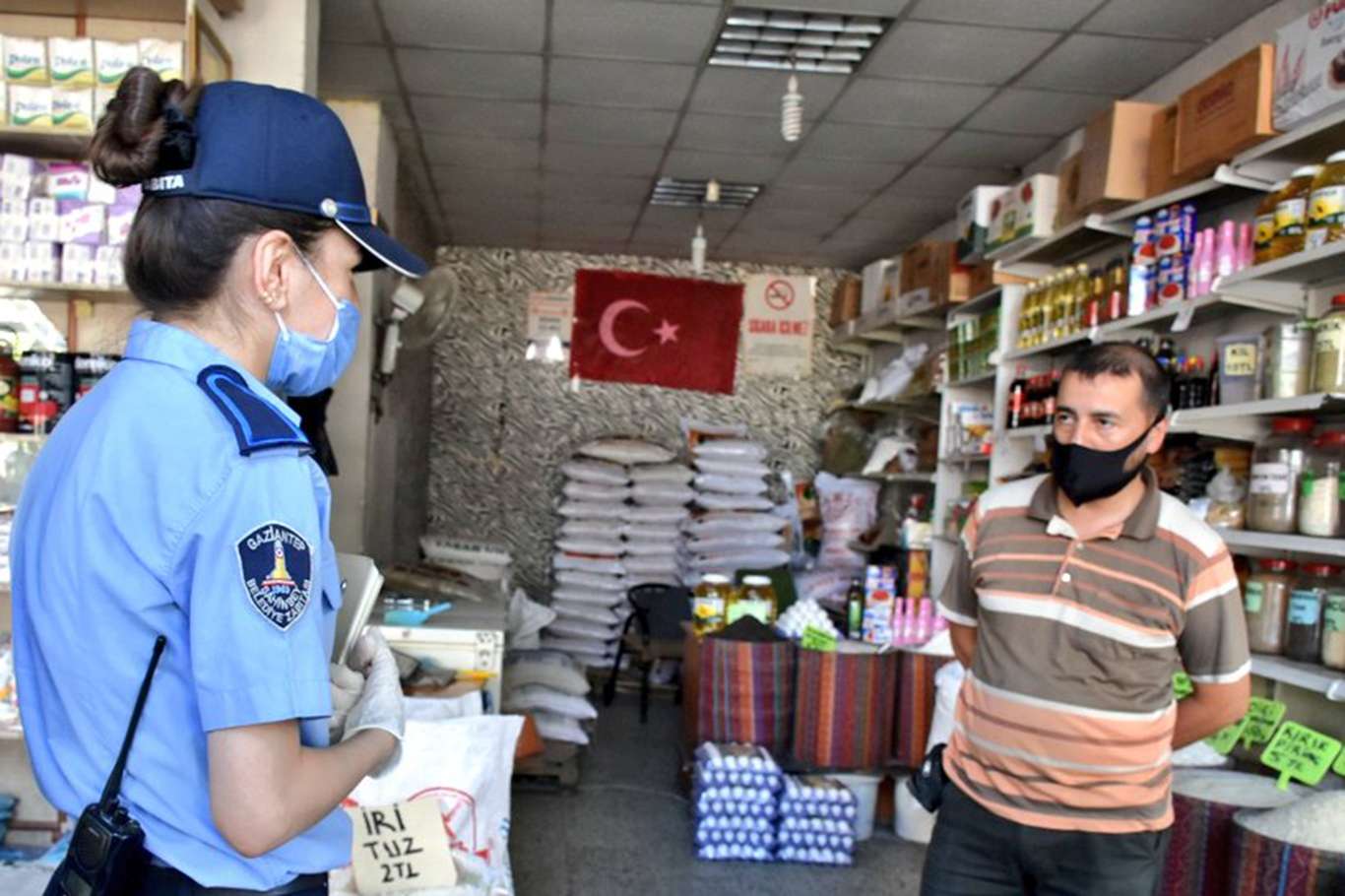Gaziantep’te Covid-19 denetimleri devam ediyor
